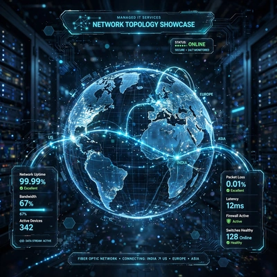 Creative holograph for Network infrastructure